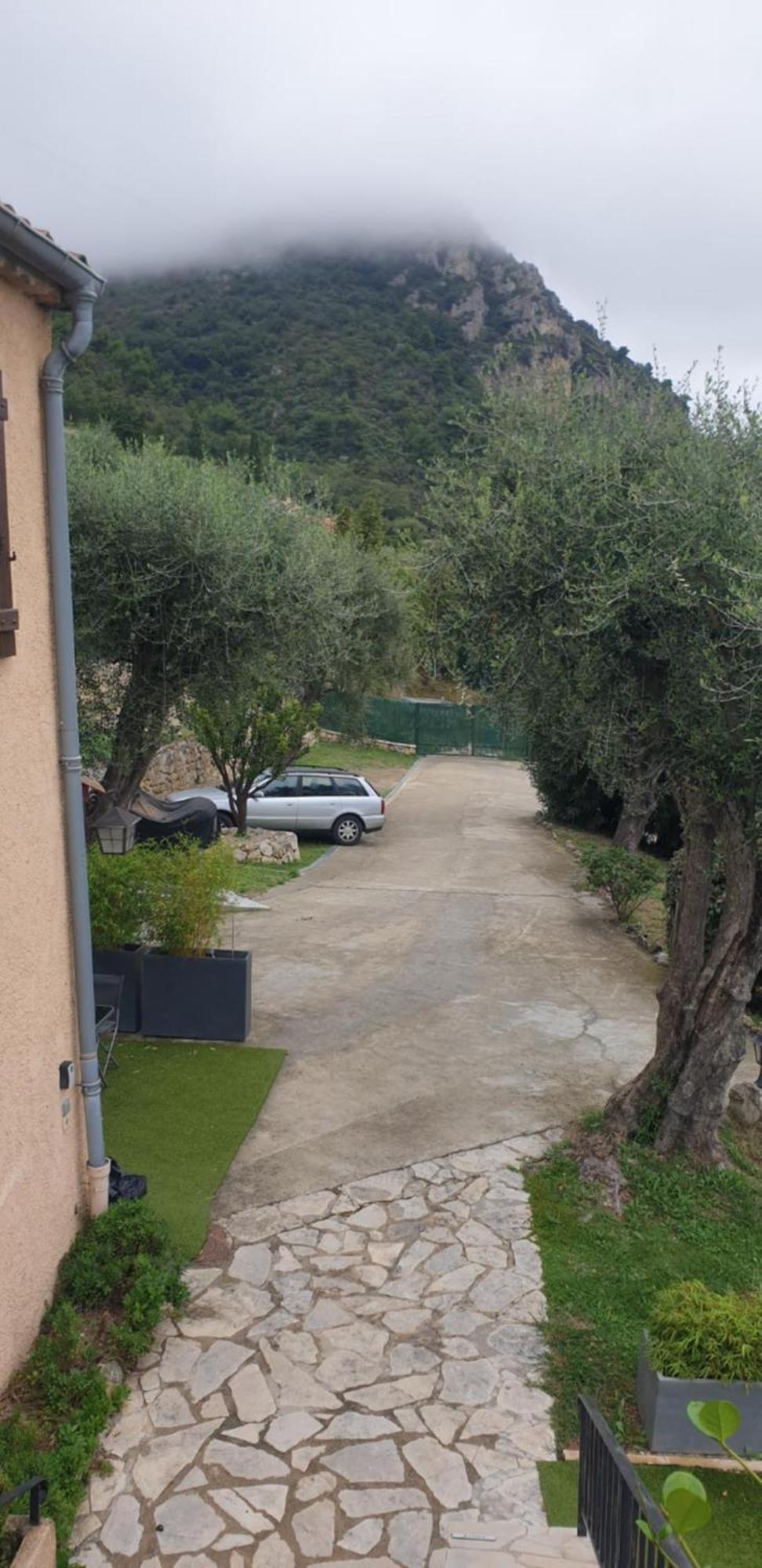Aux Balcons du Riou avec vue mer 180 degrés Vence Extérieur photo